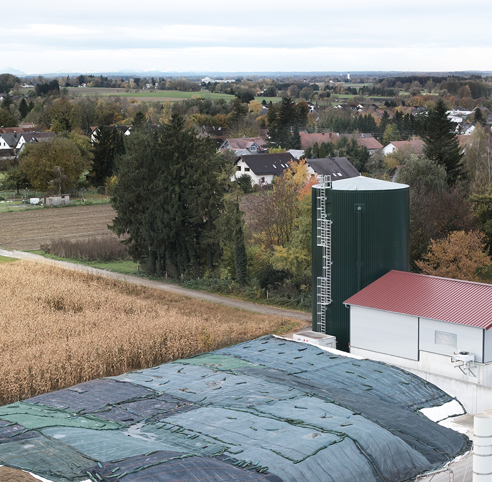 Hans van Bebber gmbh - Referenzprojekt - Grosspufferspeicher - Biogas - Langerringen